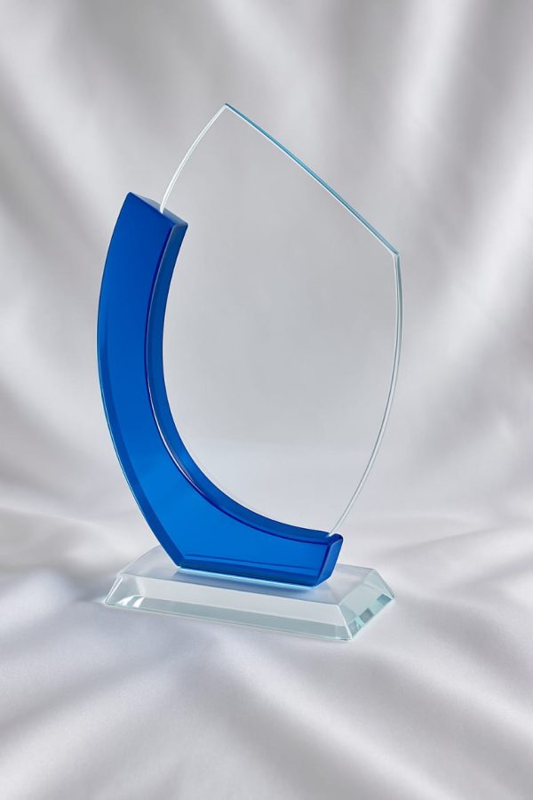 Galvano Curvo Borde Azul
