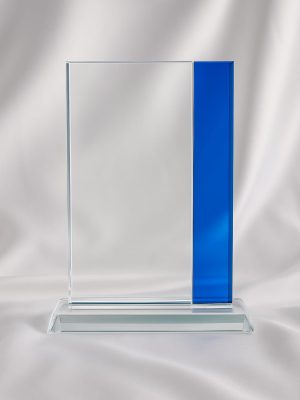 Galvano Rectangular + Franja Azul