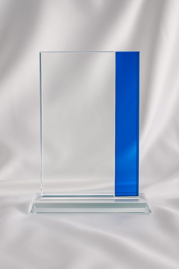 Galvano Rectangular + Franja Azul