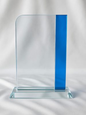 Galvano Rectangular + Franja azul