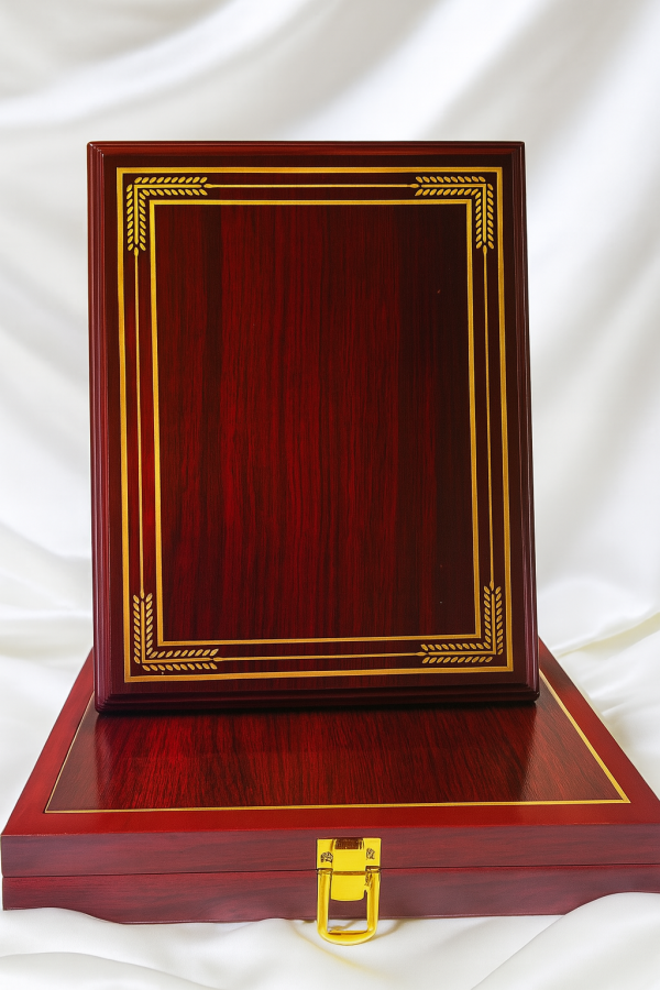 Galvano Madera Lacado + Caja de madera